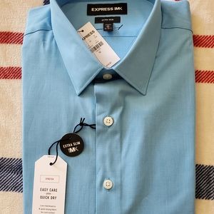 EXPRESS 1MX extra slim dress long sleeve shirt (M 15-15½)